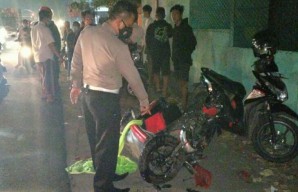 Dua Motor Adu Banteng di Krian, 1 Tewas dan 1 Sekarat