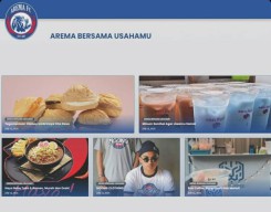 Arema FC Jadikan Website Resminya Tempat Lapak Jualan UMKM