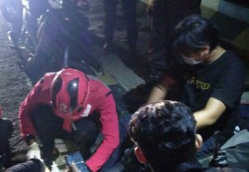 Diduga Ngantuk, Pengendara Motor Selip dan Terlempar ke Jurang Jembatan Suhat Malang