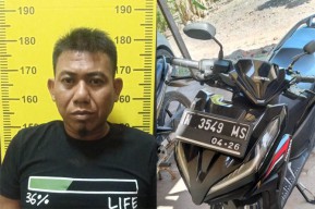 Warga Pamekasan Ditahan Polres Probolinggo Gara-gara Bawa Kabur Motor Pemilik Bengkel