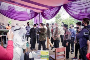 Uji Coba PPKM Level 3 di Desa Kaliglagah Sumberbaru Jember