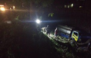 Truk Tangki Masuk Jurang Sedalam 10 Meter di Magetan, Sopir Selamat
