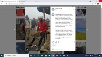 Pendaki Gunung Lawu HP nya Dijambret, Pelakunya Monyet