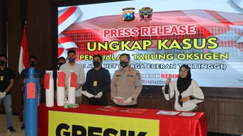 Jual Tabung Oksigen Kelewat Mahal, Pelapak Online Diringkus Polres Gresik