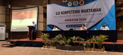 Wabup Gresik Bu Min Appresiasi Penyelenggaraan UKW PWI Gresik dan Smelting