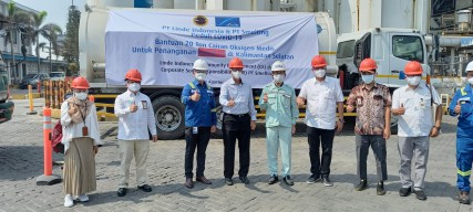 PT Linde dan PT Smelting Bantu 20 Ton Oksigen Cair Untuk Penanganan Covid-19 di Kalimantan Selatan