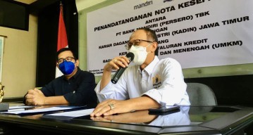 Kadin Jatim Gandeng Bank Mandiri Bantu Pendanaan dan Pendampingan UMKM