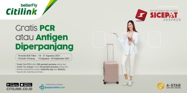 Gaet Penumpang, Citilink Gratiskan Biaya PCR dan Antigen