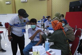 100 Persen Pelajar SMA Muhammadiyah 2 Sidoarjo Telah Divaksin Dosis Pertama