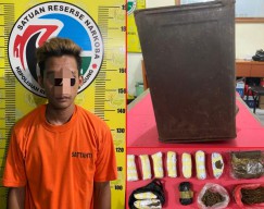 Pemuda Tulungagung Simpan Ratusan Gram Ganja Dalam Kaleng Roti