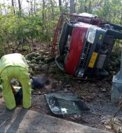 Truk Muatan LPG Oleng, Satu Tewas dan Satu Luka-luka