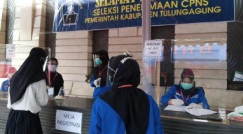 Satgas Covid-19 Gratiskan Swab Antigen Untuk Peserta Seleksi CP3K di Tulungagung