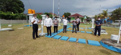 Mitigasi Bencana Ekstrem, Bupati Gresik Langsung Tinjau BMKG Bawean