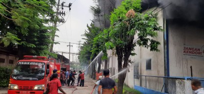 Satu Gudang PT. Panji Mas Textile Terbakar 