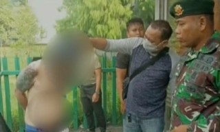 Viral, Pria Bertato Ditangkap TNI Hendak Bobol Mesin ATM di Malang