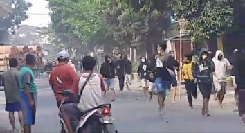 Tawuran Antar Perguruan Silat di Lamongan Pecah
