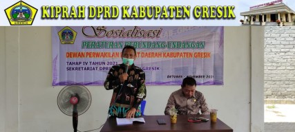 Turun ke Bawah, Anggota DPRD Gresik Sosialisasikan Perda