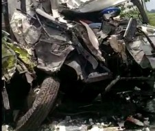 Adu Banteng Dua Truk Box di Nganjuk, Seorang Sopir Tewas