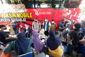 Forwas, PWI dan Polresta Sidoarjo Gelar Vaksinasi Bantu Pemkab Capai Kekebalan Komunal