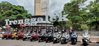 Dealer Kembang Jawa Motor Trenggalek Ajak Konsumen Touring Elegan dengan PCX