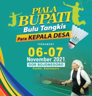 Berebut Piala Bupati Bojonegoro, Para Kades Adu Tanding Bulutangkis