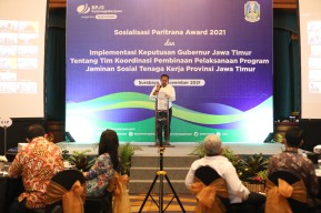 Plh Sekdaprov Jatim Harap Jatim Raih Juara Pertama Paritrana Award 2021