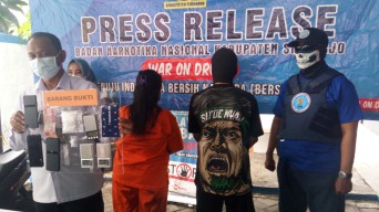 Dua Pengedar Sabu di Sidoarjo Dibekuk BNN