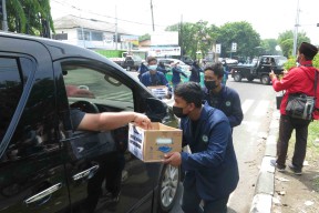 Siswa SMK Plus NU Sidoarjo Galang Dana untuk Korban Erupsi Gunung Semeru