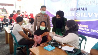Polresta Gandeng Penyanyi Sidoarjo Gelar Akselerasi Vaksinasi Covid-19