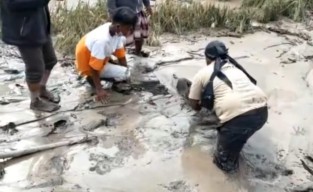 Jasad Ibu Gendong Anak di Desa Supit Urang Lumajang Ditemukan Relawan