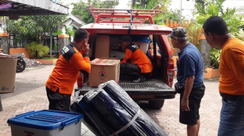 BPBD Tulungagung Kirimkan Bantuan Logistik Untuk Pengungsi di Lumajang