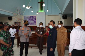 Jelang Natal 2021, Forkopimda Tulungagung Cek Kesiapan Gereja