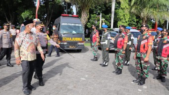 Bupati Fandi Akhmad Yani Pimpin Apel Gelar Pasukan Operasi Lilin Semeru 2021