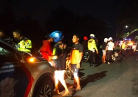Resahkan Masyarakat, Polres Kediri Razia Balap Liar di Jalan Raya Desa Sidomulyo