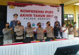 Selama 2021, Polres Nganjuk Tuntaskan 309 Kasus Pidana
