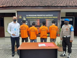 Asyik Ngefly di Perumahan KBD, Empat Pelaku Asal Luar Kota Digerebek Polisi