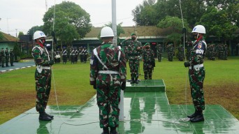 Kodim 0817 Gelar Upacara Perdana Pasca Vakum di Masa Pandemi Covid-19, Ini Pesan Dandim