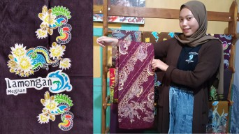 Batik Motif City Branding Lamongan, Batik Tulis Pemuda Sugio Khas Lamongan