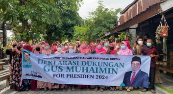 Pegiat Perempuan UMKM Manyar Gresik Deklarasi Dukungan Gus Muhaimin For Presiden 2024