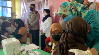 Polresta Sidoarjo Gencarkan Vaksinasi Anak Usia 6 hingga 11 Tahun