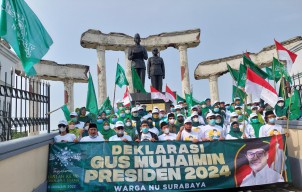 Warga Muda NU Surabaya Deklarasikan Gus Muhaimin Capres 2024
