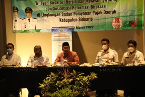 Badan Pajak Sidoarjo Canangkan Zona Integritas Menuju WBK/WBBM