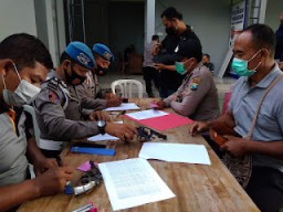 Propam Polres Tulungagung Periksa Senpi, Antisipasi Penyalahgunaan Senpi