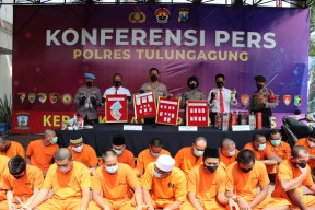 Dua Bulan Terakhir, Polres Tulungagung Ringkus 39 Tersangka Peredaran Narkoba