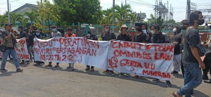 Kunjungan Wapres KH Ma'ruf Amin ke Ponorogo Disambut Demonstrasi Mahasiswa