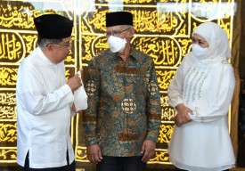 Bersama Jusuf Kalla dan Haedar Nasir, Gubernur Hadiri Peresmian Masjid Al Fattah Tulungagung
