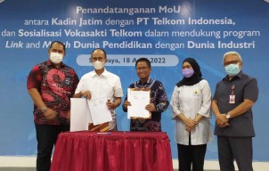 Ajak PT Telkom, Kadin Jatim Ajak Gunakan Aplikasi Vokasakti