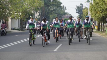 PWI Bojonegoro Gowes Bareng Forkopimda