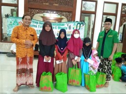 Peringati Harlah ke-88, PAC GP Ansor Kanor Santuni 100 Anak Yatim