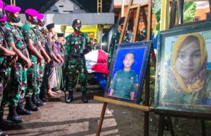 Pasutri Sertu Eka dan Bidan Sri, Korban Serangan KKB di Papua Dimakamkan di Sukodono Sidoarjo
